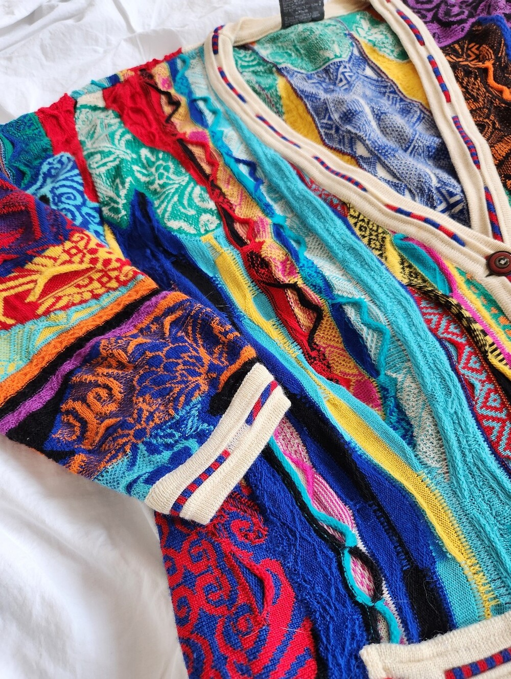 Vintage COOGI Australia 3D Knit Cardigan – Size S - Picture 3 of 11